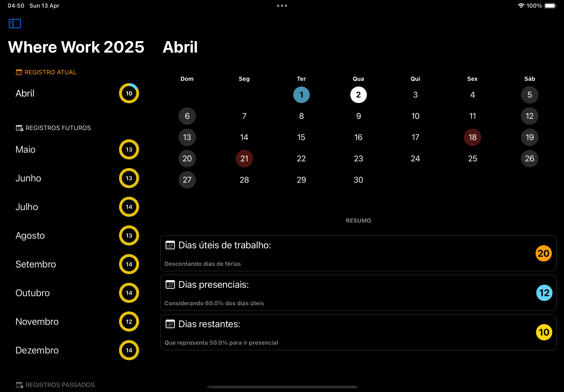 Versão iPad